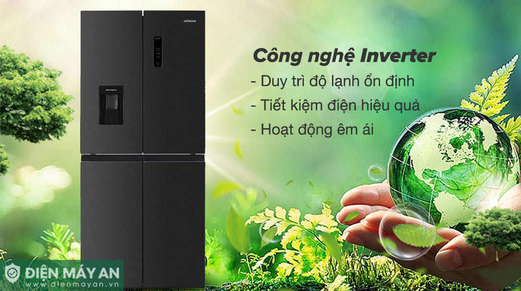 Tủ Lạnh Hitachi Inverter 464 Lít Multi Door HR4N7520DSWDXVN
